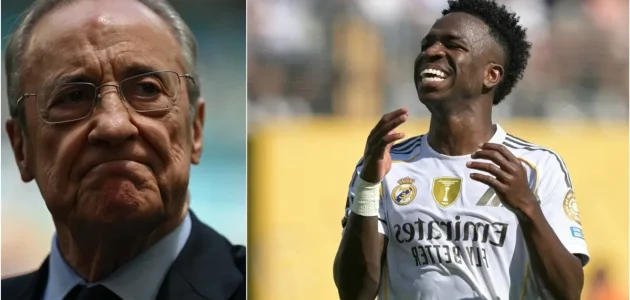 بيريز يفضل سياسة النعامة وترك ريال مدريد يغرق ! والسبب فينسيوس